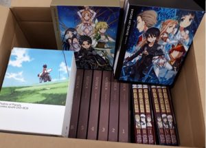 「ソードアートオンライン」、「鋼の錬金術師」などアニメDVDを約100枚お譲り頂きました