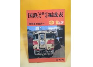 編成表などの鉄道書籍や大量のサボ（鉄道看板）、模型をお譲り頂きました。